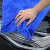 铸固 洗车毛巾 加厚吸水擦车布车用不掉毛纤维擦玻璃毛巾 蓝色加厚30X70厘米2条