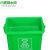 20升垃圾分类垃圾桶厨房手提桶圆桶10L带盖带提手大号厨余餐厨绿 20L圆形手提桶灰色