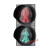 红绿灯交通信号灯警示灯道路光信号障碍灯机动车信号灯 300mm红人/动态绿人