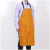 兴选工品 黄色三拼牛皮围裙 焊工围裙 90厘米 宽60厘米 黄色