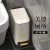 不锈钢垃圾桶 垃圾桶夹缝2022客厅大容量厕所商用卫生间不锈钢厨房带盖 7L白色-压纹
