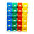 仓库收纳盒斜口螺丝配件零件盒组合式塑料盒子长方形货架分类分格 A1#斜口盒-绿色180*125*78