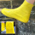 德岐 硅胶雨鞋套 防滑加厚 男女成人雨具户外耐磨防水 黄色 M(34-36码) 