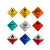 阿力牛 ABS46 危险品车辆标志牌 汽车化学品反光标识贴警示牌 9类杂类 