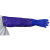 加厚加长接长袖耐用耐酸碱做家务手套清洁工业渔业橡胶防护手套工业品 zx蓝色 M
