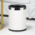 垃圾桶户外大号不锈钢厨房厕所卫生间茶水渣北欧酒店简约铁筒 15L银圈-白色十字纹