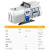 星舵 真空泵VRD系列双级旋片式VRD-4/8/16/24/30工业泵电动抽气泵 VRD-4速率4m3/h双级泵 含税