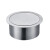 聚和联（JUHELIAN）洗手间洗手盆台面嵌入圆形不锈钢垃圾桶装饰盖（圆）JHL-S2410  砂光（304#0.8厚）