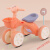 艾墨菲儿童三轮车扭扭车2岁1-3平衡车宝宝滑行脚踏车防侧翻幼儿可坐滑步 红色 橘（滑行款）