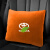 法兰格慕汽车抱枕被可定制适用于凯美瑞汉兰达卡罗拉腰靠枕两用折叠 橙色 丽丝绒 40x40cm被子105x150cm(灰色四季