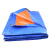 定制 篷布防雨布蓝橘色加厚 货车油布塑料遮雨遮阳布雨棚蓬布防水 4*6m