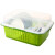 碗篮架沥水大号碗柜装碗碟塑料厨房餐具收纳架橱柜置物架碗筷储物篮子 绿色特大号