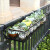 安尔雅 花架 阳台装饰多层家用置物架户外铁艺花架子客厅绿萝多肉花盆架 经典黑100cm