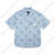 美职棒（MLB）男女棋盘格牛仔短袖衬衫T恤外套休闲套装潮夏季DRMN6 纽约洋基队浅蓝色 L