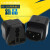 PDU转换插头UPS C13转国标插座 服务器IEC320-C14插头转国标 黑色（三孔+三孔+二孔）