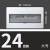 时尚款PZ30配电箱白色面板铁盖板箱盖子10/12/15/18/20回路单双排 单排24回路大型铁盖(灰)