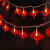 贝工 LED中国结灯串 节日小彩灯 喜庆红色小灯笼节庆用品新年装饰灯 电池遥控款3米20灯