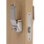 定制适用房门锁通用型卧室内门黑色锁具门把手旧门换锁ZS3814 银色(钥匙开锁款） 35-50mm向外带钥匙