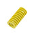 典南 黄色弹簧进口材料模具耐高温压缩矩形外径6 8 10 12 14 黄色8*65 
