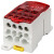 OLKWL（瓦力）大电流一进多出导轨式分线盒400A铜接线端子2.5-185平方线单级十一出接线盒 UKK-400A红色