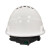 诺瑞斯安 安全帽工地 免费印字 国标V型ABS 建筑工程电力施工劳保工人头盔 欧式大帽檐透气款白色