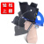 支架高空面罩配安帽头戴式氩弧焊接焊工防护电焊帽自动 [变光款]支架高空面罩+[红]