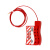 苏识 贝迪型可调节缆绳不锈钢握式万用阀门工业安全锁挂牌 AC-06红