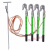 双舌挂钩0.4kv低压接地线携带型短路接地线棒线路接地棒 25平方(1.5米*4+12米)