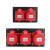 塑机三位5孔工业插头插座盒干燥机烘箱三相五线电源塑料盒 嘉博森 盒子+1个16A插座+1个32A插座 (2位)