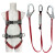 海沨特 标准型全身式安全带 （单）HD-22010 双大钩缓冲包织带绳款
