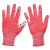 手套干活用的 夏季薄款尼龙线 透气工作耐磨手套劳保弹力 劳工劳 红色尼龙手套(12双) S