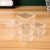 集华世 正方形塑料透明包装盒商用货品收纳展示盒【10*10*10cm/10个】JHS-1723