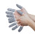 15针5级防割指套拇指刀采摘器指套HPPE雕刻防切割劳保手指套 灰色 M【10只】