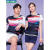 yy工作服羽毛球服yy新韩版男女透气速干运动套装比赛训练服 22073男款黑色 L
