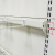 XMSJ超市货架横梁杆方管横杠挂钩黑白灰色配件附件展示副食品挂杆 固定89cm(横梁宽高1.5x3cm)白