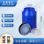 米奇特工 化工桶塑料蓄水桶工业法兰桶 30L蓝色加厚