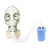 一护防毒全面具面罩 E40接口 防氨H2S(面具+0.5米管+8#罐)