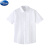 迪士尼（Disney）女童短袖白衬衫纯棉儿童白色衬衣女孩夏季中大童小学生表演出校服 经典款-白色短袖 110cm