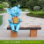 初构想（CHUGOUXIANG）户外卡通动物坐凳摆件座椅熊长颈鹿装饰雕塑景区公园林布朗幼儿园 Y-1500-1双人坐凳 -含发票