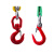 得豫工品 吊装带 带钩 起重吊装工具 柔性吊装带 行车吊车组合索具 一条价 单腿3吨5米 