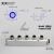 30x30多管路气排分气块气路直通多通快速接头带安装孔分配器铝排 30x30直五通PC组