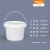 奶茶水果捞月饼打包桶糖水桶塑料桶透明小桶有盖密封桶冰粉打包盒 500ml-常规易开款*2个装
