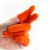冰禹 BYsy-01 一次性乳胶手指套 劳保防滑护指套 100只装 橘黄色大号