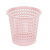 镂空塑料垃圾桶简约大号卧室卫生间厕所垃圾筒厨房垃圾桶纸篓 小号-粉色/圆孔