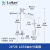 玻璃F4油水分离器四氟活塞玻璃活塞分水器双管油水分离器 LGF4油水分离器29*29