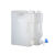 塑料方桶户外车载用放水桶龙头瓶PP级便携储水瓶ASONE 10L带龙头