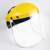 头戴式防护面罩 头盔式 防冲击防飞溅防护面屏 组合面罩 橙色支架+面屏