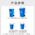贝傅特 户外环卫垃圾桶 塑料垃圾桶保洁物业商用翻盖垃圾桶 绿色120L