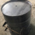 240L360L环卫挂车铁垃圾桶户外分类工业桶大号圆桶铁垃圾桶大铁桶 蓝色 2.0mm厚带轮无盖