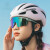 战术眼镜骑行护目镜偏光变色男女户外运动跑步防风沙公路自行车 变色款亮透明紫(日夜可用)